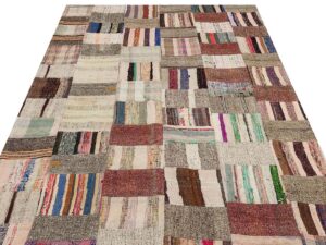 Patchwork Eskitme El Dokuma Halı 167 x 225 cm 6185