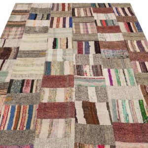 Patchwork Eskitme El Dokuma Halı  167 x 225 cm 6185