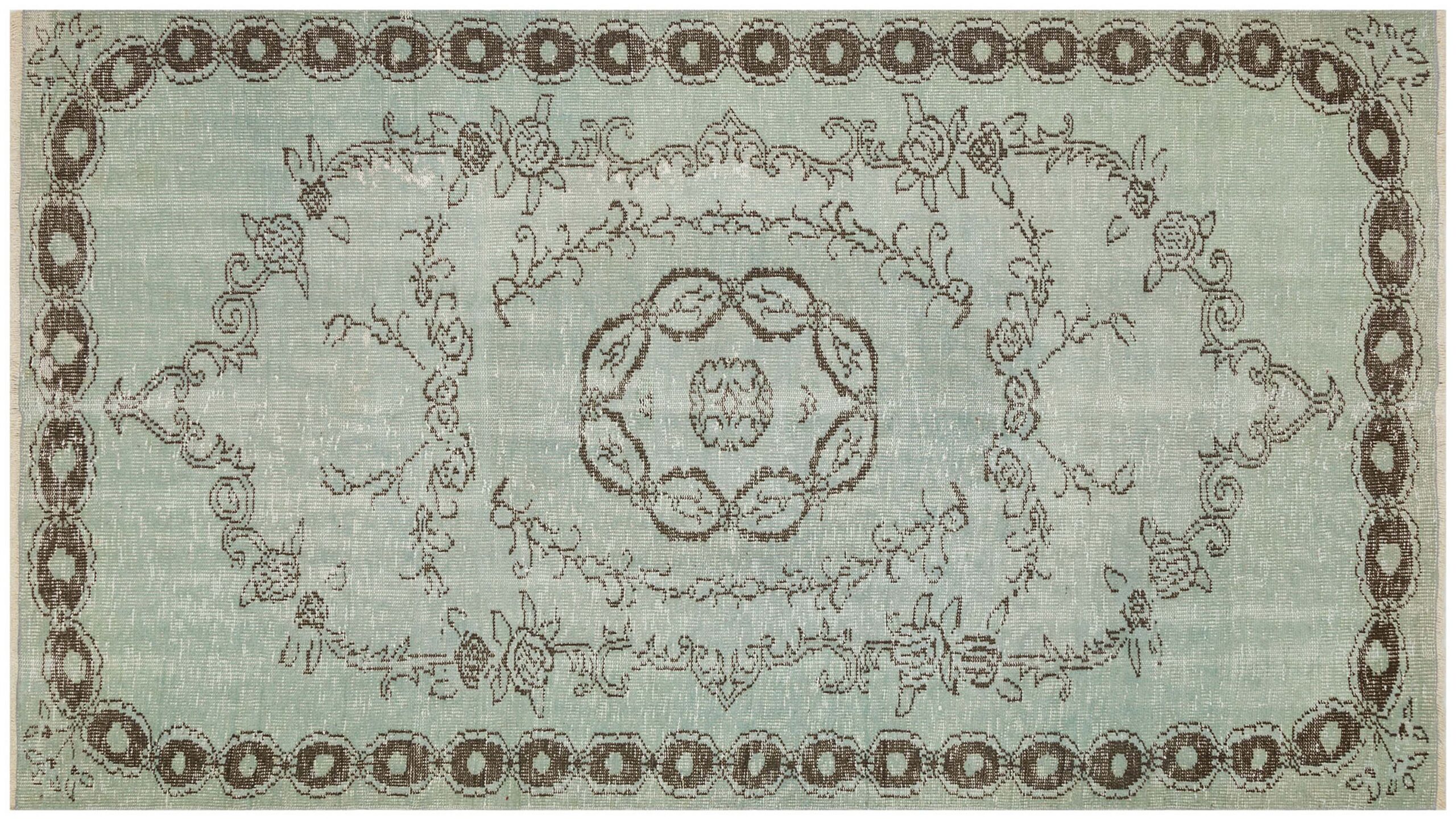 Özel Vintage Eskitme El Dokuma Halı 156 x 276 cm 8291 - Görsel 4