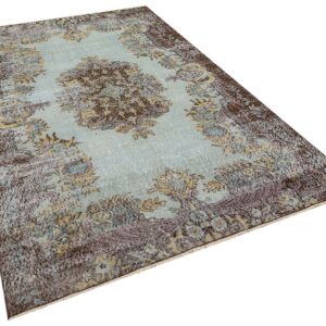 Özel Vintage Eskitme El Dokuma Halı 183 x 278 cm 8443