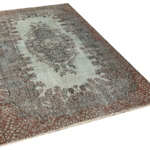 Gerçek El Dokuma Eskitme Vintage Halı 166 x 274 cm 8512