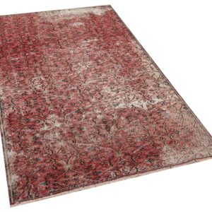 Gerçek El Dokuma Eskitme Vintage Halı 128 x 227 cm 8613