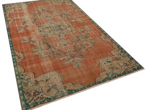 Klasik Modern Vintage Eskitme Halı 168 x 290 cm 8626