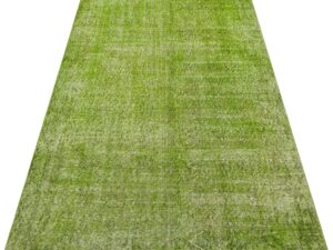 Eskitme Vintage El Dokuma Anadolu Halı Yeşil Rengi 112 x 198 cm 8699