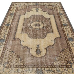 Güzelliğe Sahip El Dokuma Eskitme Vintage  Halı 169  x 272 cm 8810