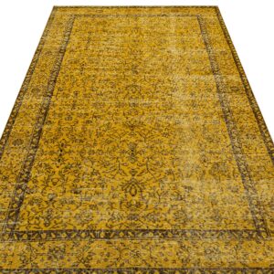 El Dokuma Vintage Eskitme Halı 151 x 263 cm 8853
