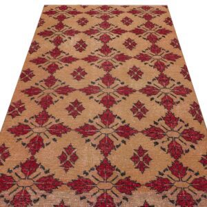 Vintage  Eskitme El Dokuma Halı 126 x 233 cm 8882