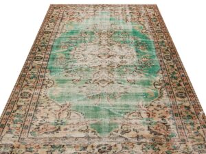 Eşsiz El Dokuma Vintage  Eskitme Halı 156 x 251 cm 8903