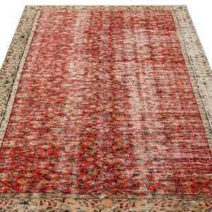 Eşsiz Güzelliğe Sahip Vintage El Dokuma Halı  148 x 212 cm 8936