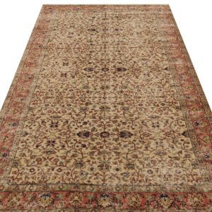 Gerçek El Dokuma Vintage Eskitme Halı  148 x 251 cm 8962