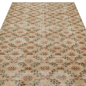 Gerçek El Dokuma Vintage Eskitme Halı  148 x 251 cm 8963