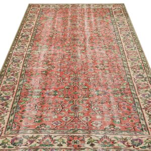 Klasik Modern Vintage Eskitme El Dokuma Halı 151 x 256 cm 8968