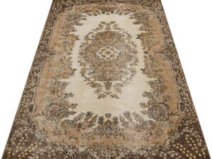 Gerçek El Dokuma Eskitme Vintage Halı   121 x 209 cm cm 8985