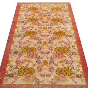 Özel Vintage Eskitme El Dokuma Halı  099 x 185 cm cm 8996