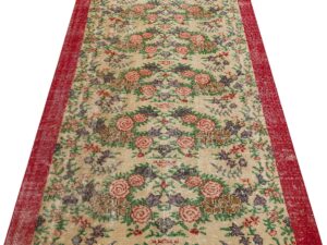 Eşsiz Anadolu Vintage Eskitme El Yapımı  Halı 114 x 203 cm 9053