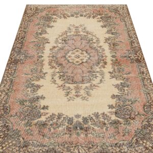 Eskitme El Yapımı Vintage Halı 118 x 201 cm 9060