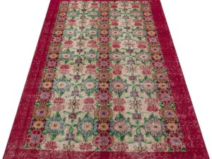 Vintage Klasik Modern El Yapımı  Halı 113 x 205 cm 9067