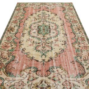 Klasik Modern Vintage Eskitme El Yapımı  Halı 169 x 285 cm 9076