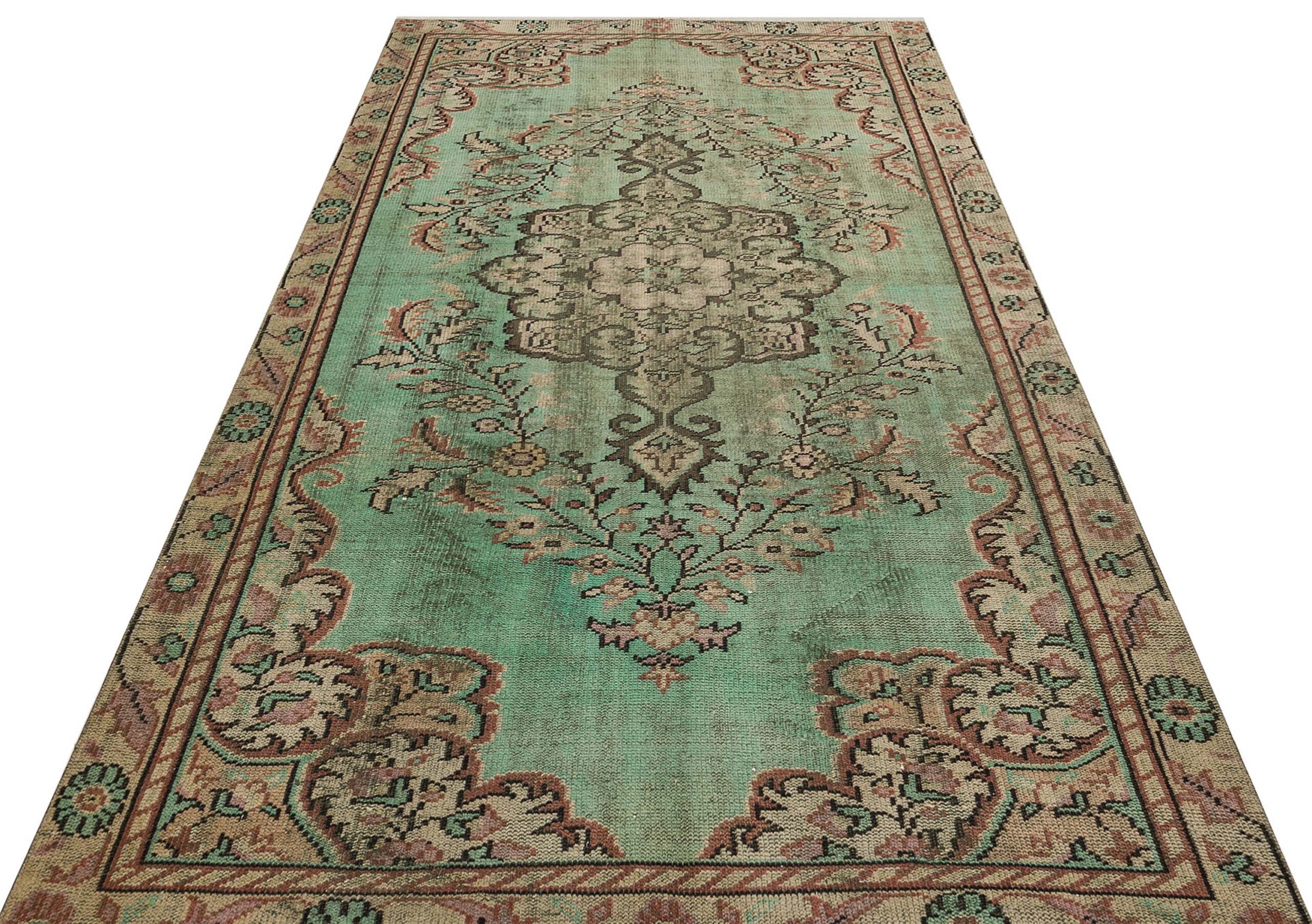 El Yapımı  100% Yün Vintage Halı 164 x 292 cm 9078