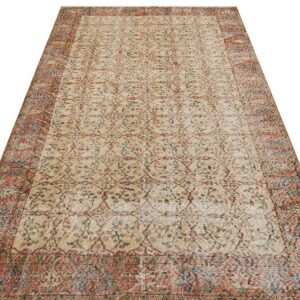 Eskitme Vintage %100 El Yapımı  Halı 149 x 262 cm 9089