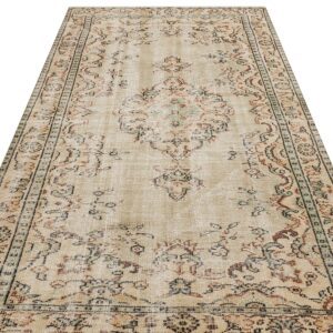 Eşsiz 100% Yün El Yapımı  Vintage Halı 158 x 266 cm 9100