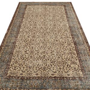 Özel Vintage Eskitme El Yapımı  Halı 159 x 277 cm 9103