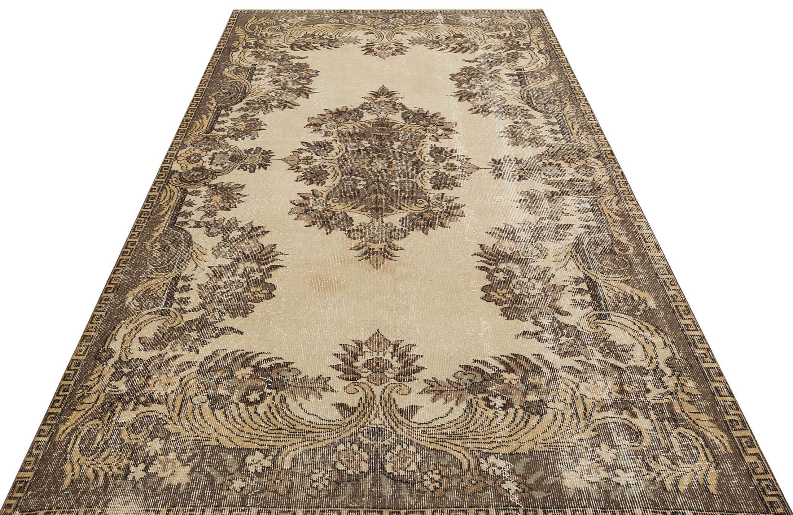 Eşsiz Güzelliğe Sahip Vintage El Yapımı  Halı 173 x 275 cm 9105