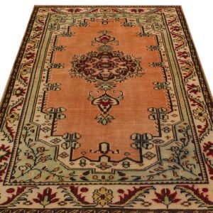 Klasik Modern Vintage Eskitme El Yapımı  Halı 134 x 207 cm 9108