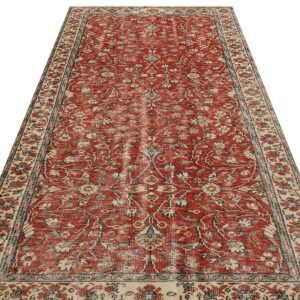 Klasik Modern Vintage Eskitme El Yapımı  Halı 151 x 276 cm 9111