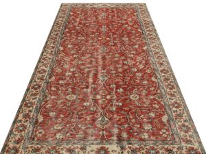 Klasik Modern Vintage Eskitme El Yapımı  Halı 151 x 276 cm 9111