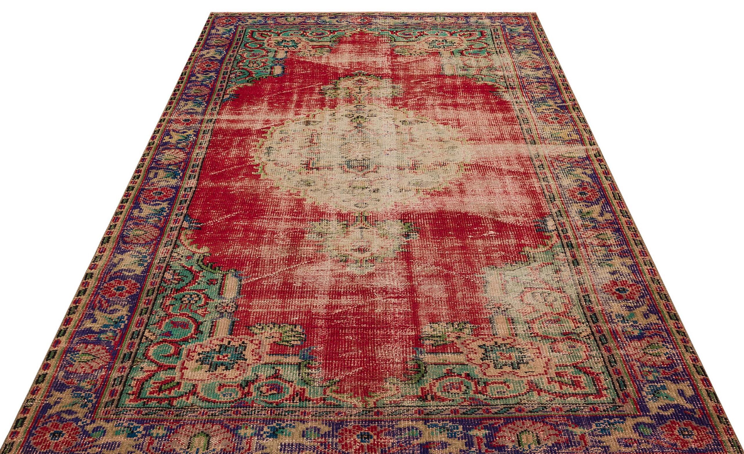 Vintage Eskitme El Yapımı  Halı 169 x 253 cm 9124