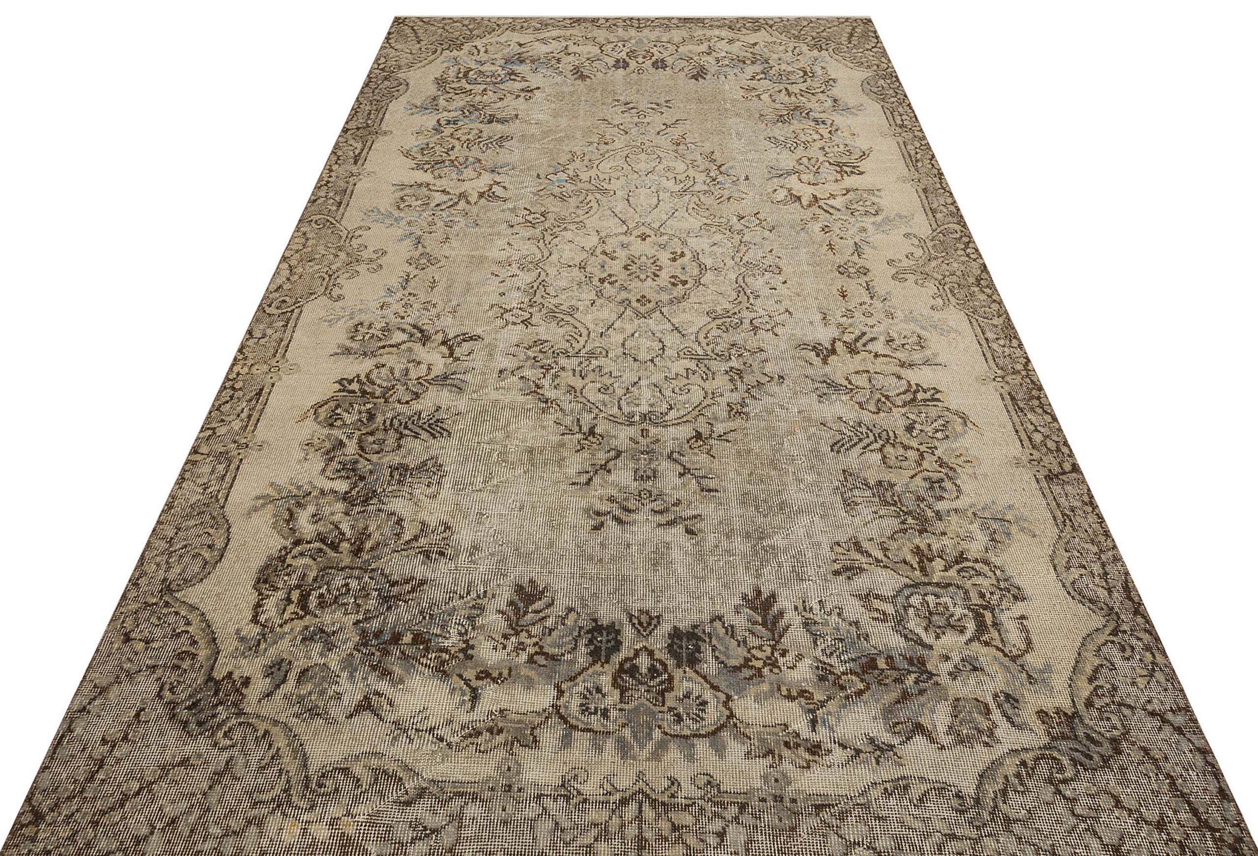 Gerçek El Yapımı  Eskitme Halı 171 x 290 cm 9125