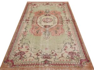 Eşsiz Anadolu Vintage Eskitme El Yapımı  Halı 150 x 268 cm 9132