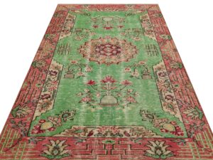 Özel Vintage Eskitme El Yapımı  Halı 159 x 250 cm 9134