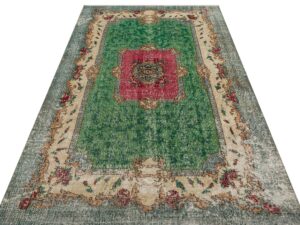 Eskitme Vintage %100 El Yapımı  Halı 154 x 271 cm 9143