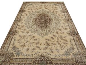 Eşsiz Anadolu Vintage Eskitme El Yapımı  Halı 177 x 277 cm 9148