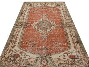 Eskitme Vintage %100 El Yapımı  Halı 156 x 244 cm 9161