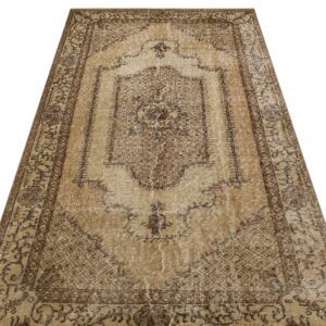 Eşsiz Anadolu Vintage Eskitme El Yapımı  Halı 115 x 210 cm 9194