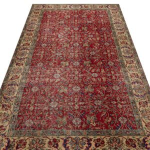 El Yapımı Antika Yün Halı 137 x 249 cm 9209