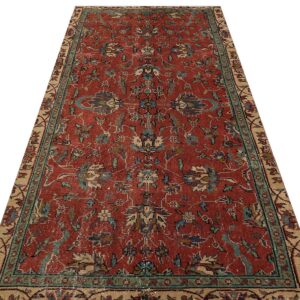 Vintage Eskitme El Dokuma Halı 127 x 250 cm 9322