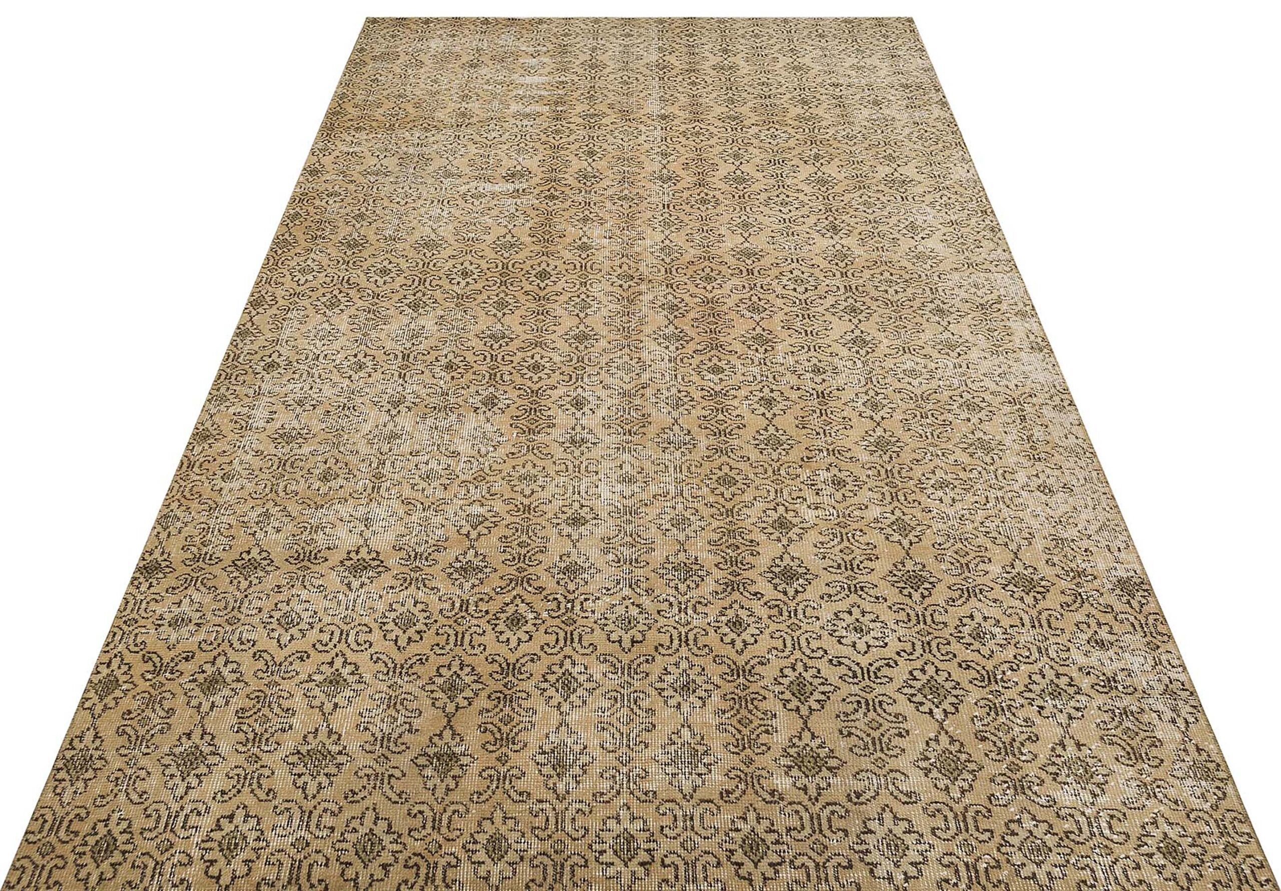 Özel Vintage El Dokuma Eskitme Halı160 x 260 cm 9340