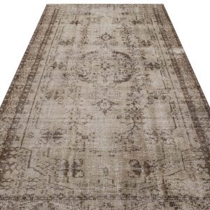 Klasik Modern Vintage Eskitme El Dokuma Halı  166 x 280 cm 9355