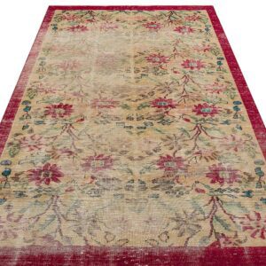 Eskitme El Dokuma Vintage Halı 158 x 255 cm 9406