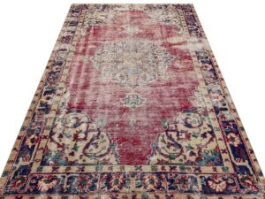 Özel Vintage Eskitme El Dokuma Halı 160 x 253 cm 9427