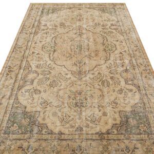 Özel Vintage Eskitme El Dokuma Halı 159 x 250 cm 9431