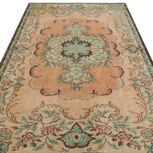 Gerçek El Dokuma Eskitme Vintage Halı 180 x 278 cm 9432