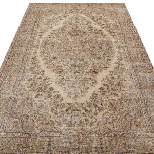 Klasik Modern Vintage Eskitme El Dokuma Halı 173 x 277 cm 9438