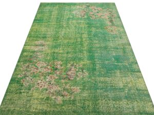 Gerçek El Dokuma Eskitme Vintage Halı 150 x 245 cm 9467