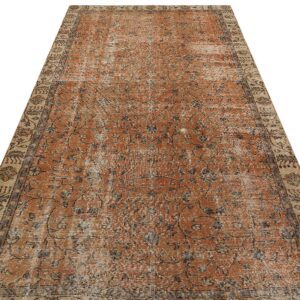 Klasik Modern Vintage Eskitme El Dokuma Halı 160 x 280 cm 9493
