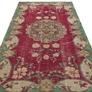 Klasik Modern Vintage Eskitme El Dokuma Halı 160 x 262 cm 9520